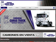 Tablet Screenshot of comercialcargotruck.cl